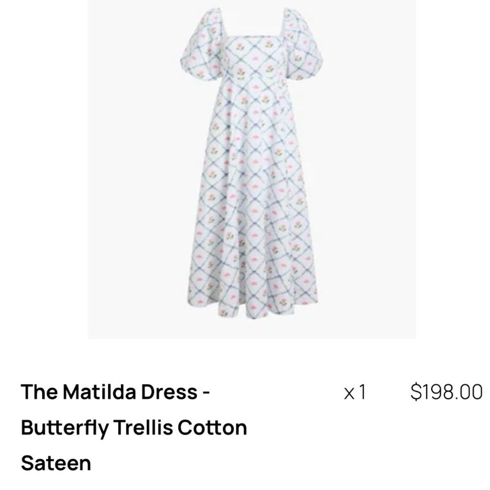 White Floral Cotton Dress